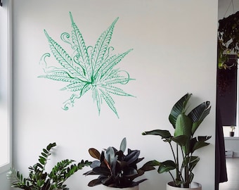 Details about   Holographic Weed Wall/Car Vinyl Decals Made to Order Indoor/Outdoor Decor 