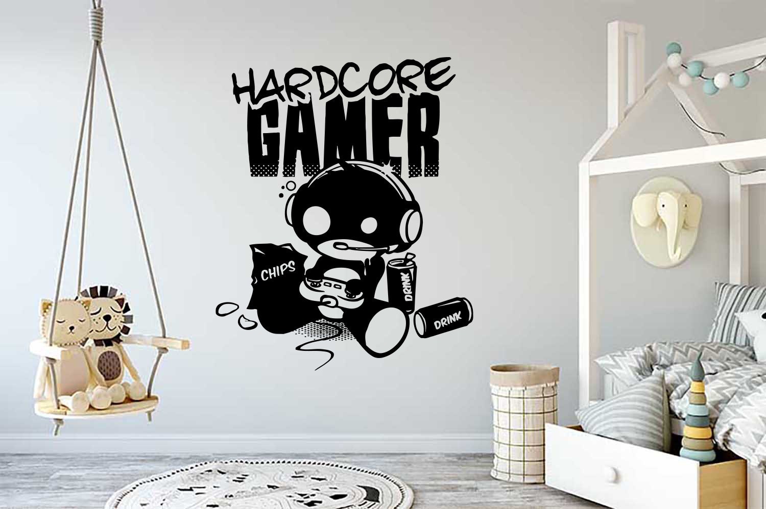 Controllers Video Game Gaming Personalised Gamer Tag Vinyl Sticker Decal -  Room Decor Wall Art Mural Home Decoration Bedroom (Designs 15)