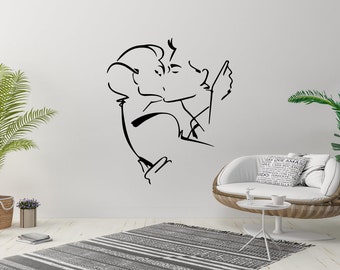 Couple Kiss Love Heart Romantic Saint Valentine's Day Wall Sticker Vinyl Decal Mural Art Decor EH2729