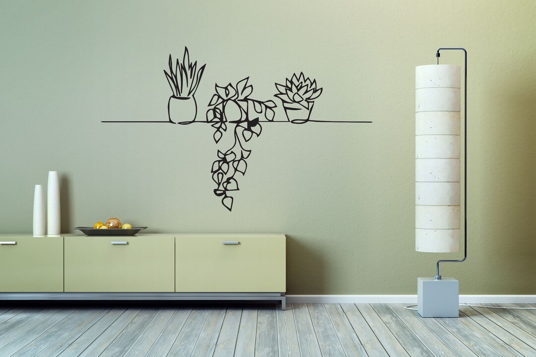 Plant Wall Sticker Vinyl Decal Mural Art Decor Home Plant Leaf Leaves