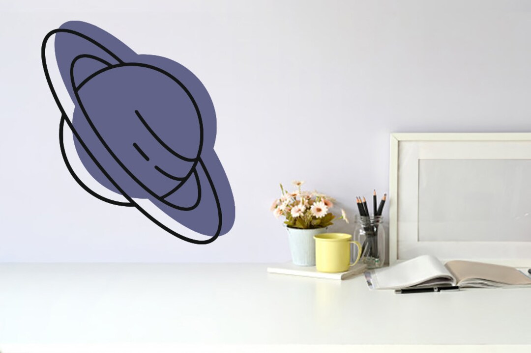 Saturn Planet Space Car Wall Sticker Vinyl Decal Mural Art Decor LP8180 ...