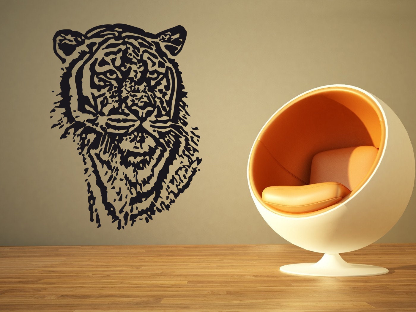 Wall Decals & Murals Home Décor Home & Living Tiger Animal Wild ...