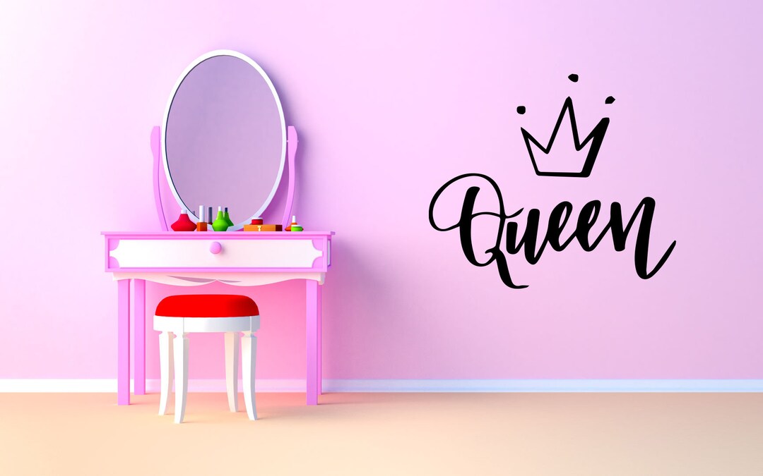 Queen Crown Wall Sticker Vinyl Car Decal Mural Art Decor LP9799 - Etsy