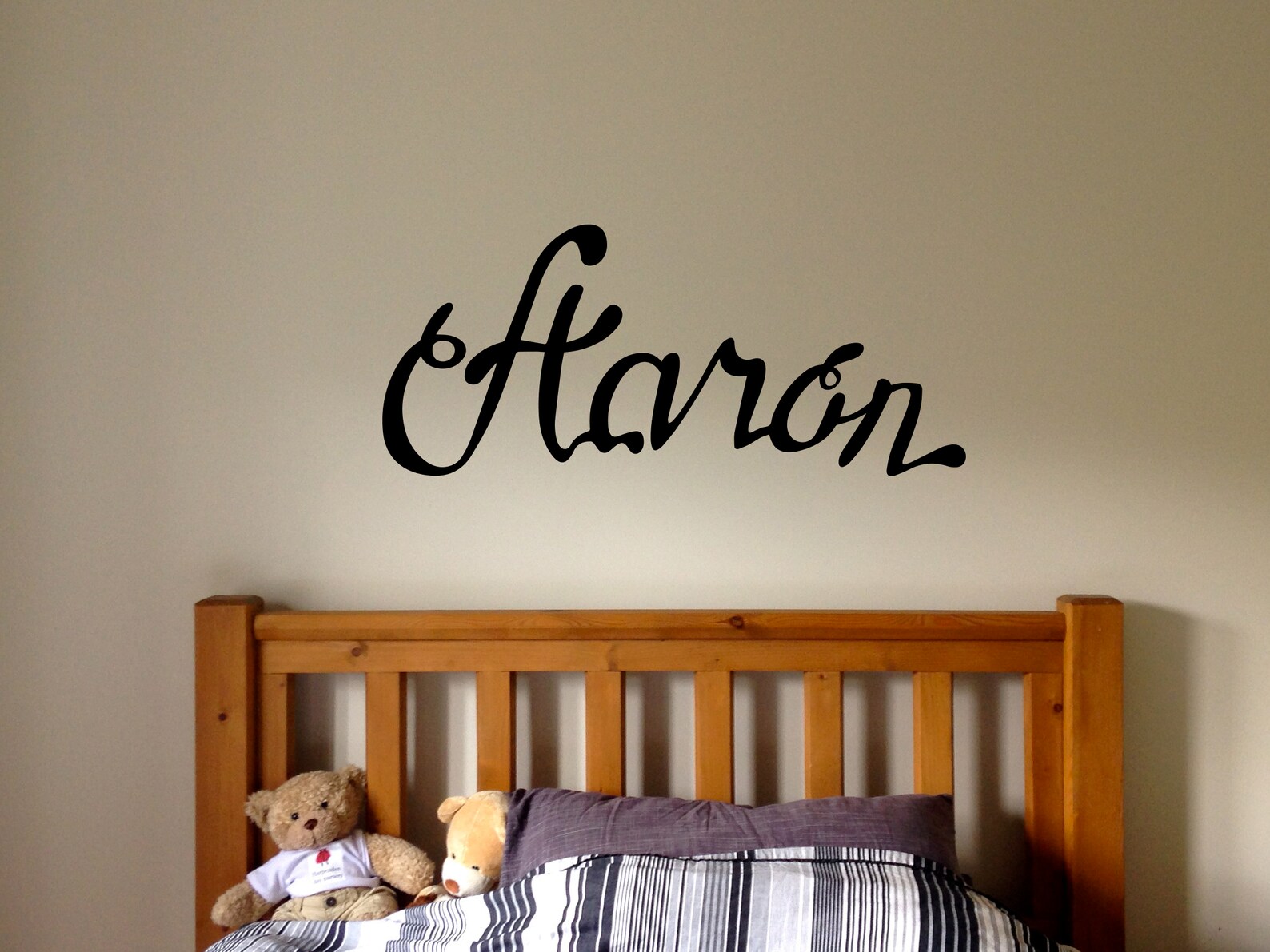 Aaron Boy Name Nursery Kids Room Wall Sticker Vinyl Decal Etsy