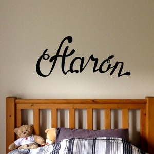 Aaron Boy Name Nursery Kids Room Wall Sticker Vinyl Decal - Etsy