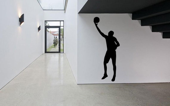 Basketball Player Sport Silhouette Wall Sticker Vinyl Decal Mural Art Decor LP7623