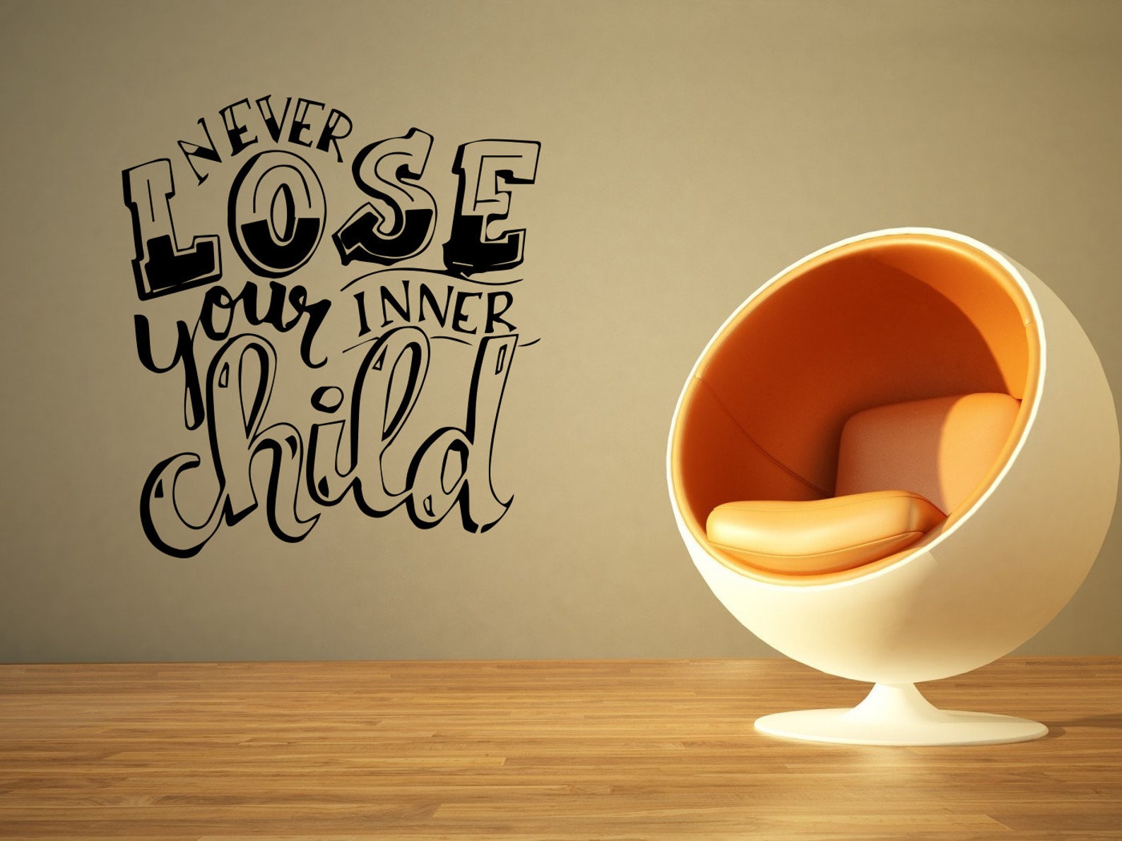Never Lose Your Inner Child Quote Phrase Wall Sticker Vinyl | Etsy