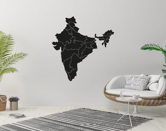 India Map Sticker - Etsy