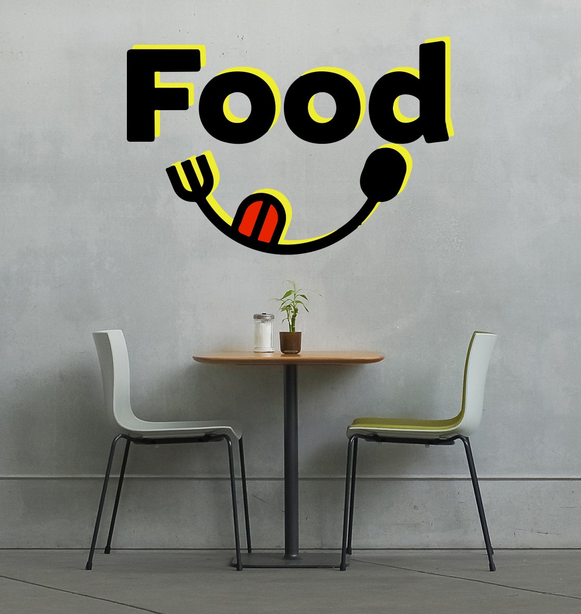 Food Restaurant Logo Emblem Sign Car Wall Sticker Vinyl Decal Etsy
