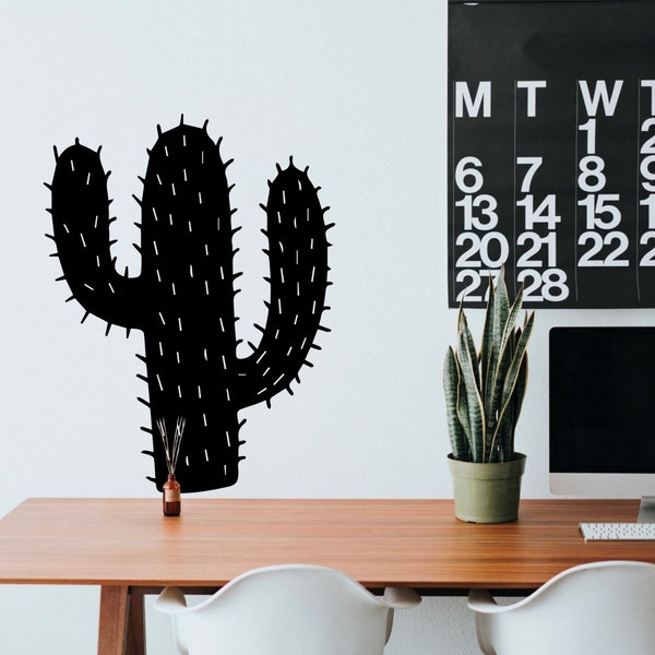 Large Cactus Wall Decal Etsy