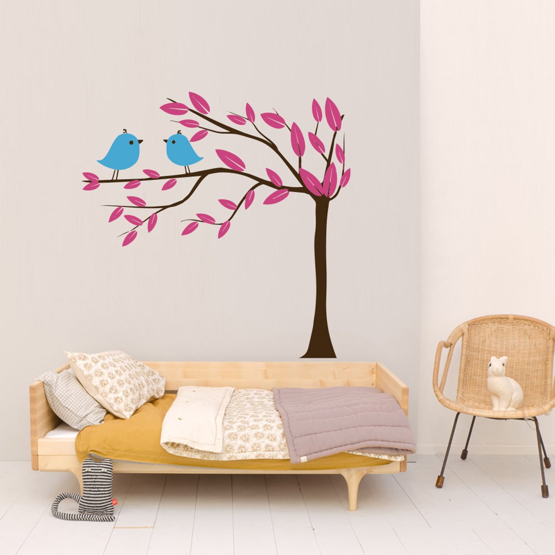 Wall Vinyl Sticker Tree Birds Animal Floral Plant Kids Room Car Decal ...