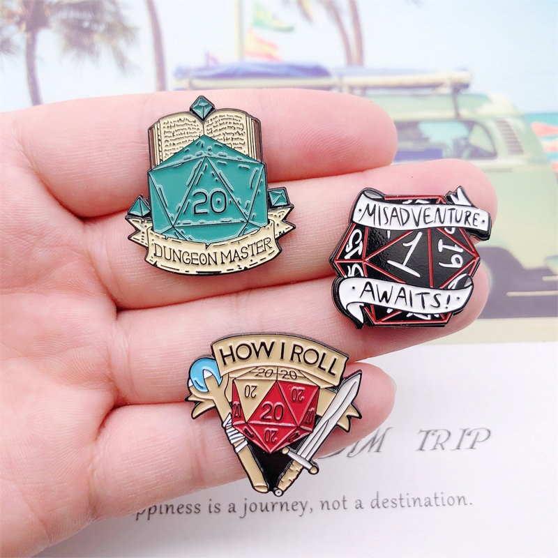 Dungeons And Dragons Pin-DND Enamel Pin-DND Pin-Anime Enamel | Etsy