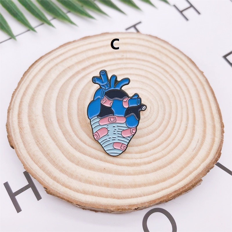 Medical Enamel Pin-Anatomy Pins-Blue Heart Pin-Final Fantasy | Etsy
