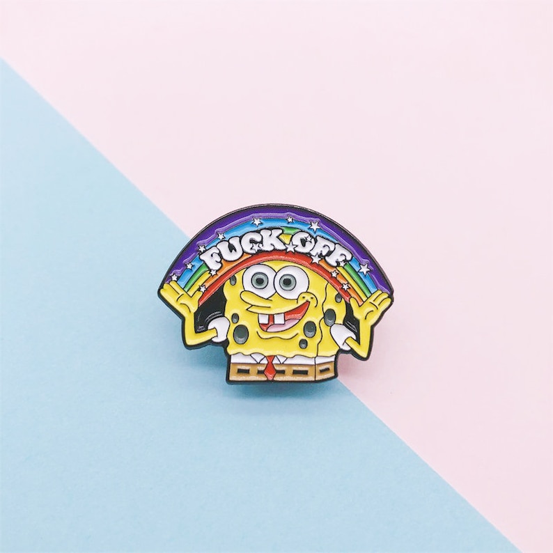 Spongebob Pin-Spongebob Enamel Pin-Sesame Street Favors-Anime Enamel Pin-Anime Pins-Anime Pin-Lapel Pin-Enamel Pin Set-Pins For Backpacks