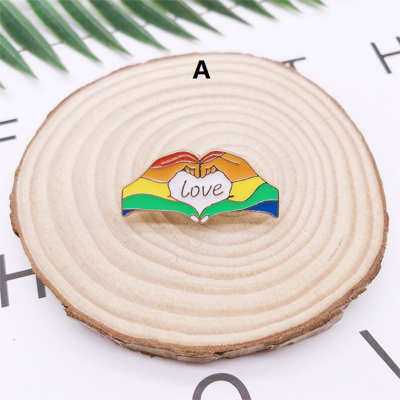 Love Is Love-Rainbow Pin-Pride Pin-Pride Pins-LGBTQ Pins-LGBT Pins-Lapel Pin-Hard Enamel Pin Set Backpack Pins For Backpacks