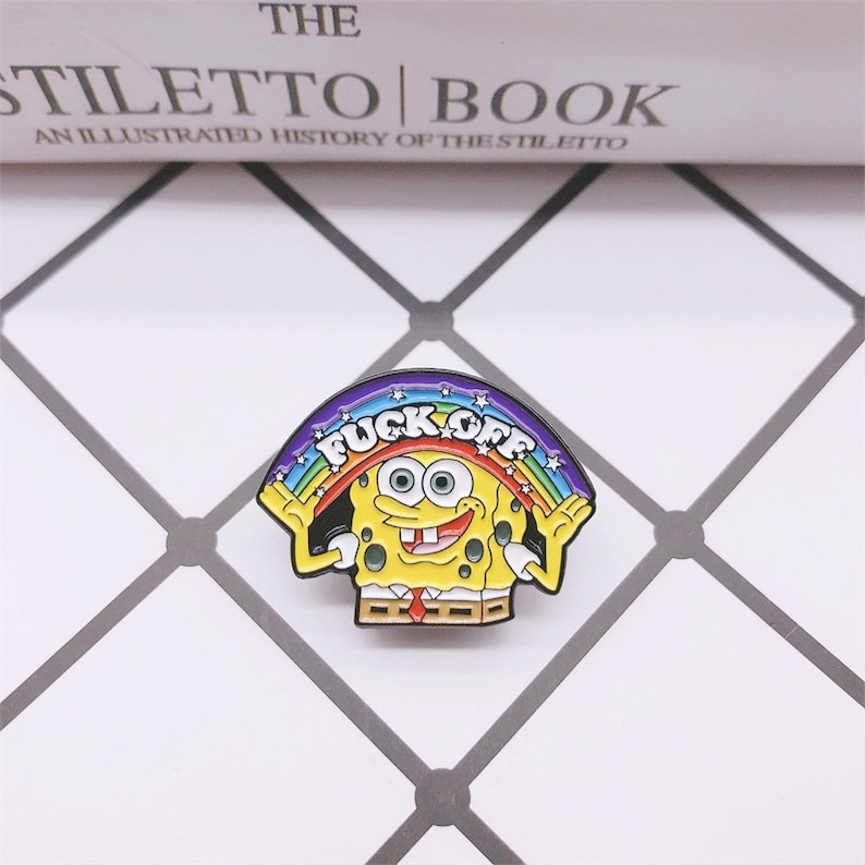 Spongebob Pin-Spongebob Enamel Pin-Sesame Street Favors-Anime Enamel Pin-Anime Pins-Anime Pin-Lapel Pin-Enamel Pin Set-Pins For Backpacks