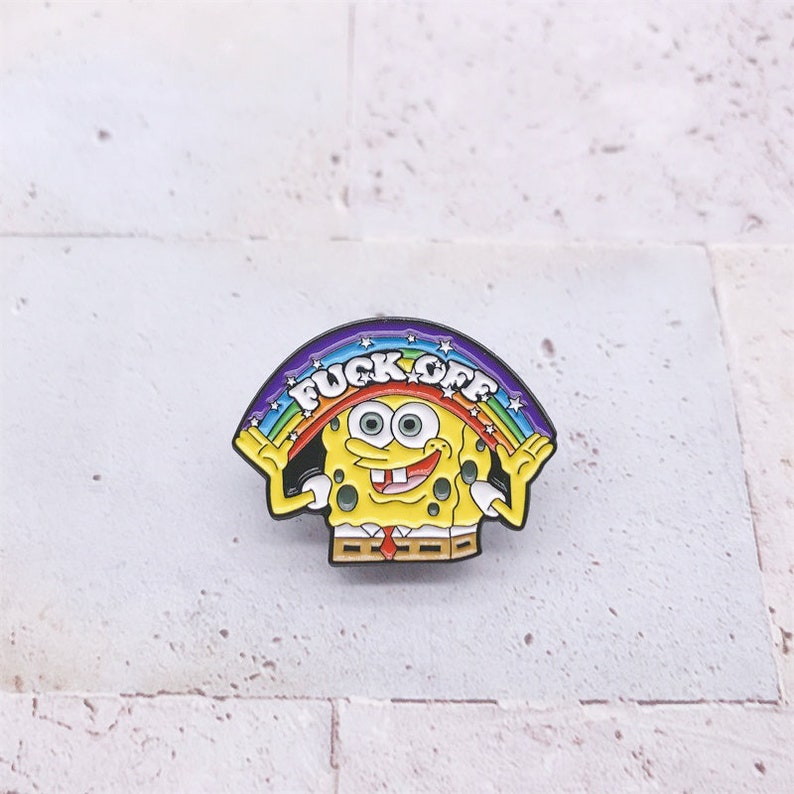 Spongebob Pin-Spongebob Enamel Pin-Sesame Street Favors-Anime Enamel Pin-Anime Pins-Anime Pin-Lapel Pin-Enamel Pin Set-Pins For Backpacks