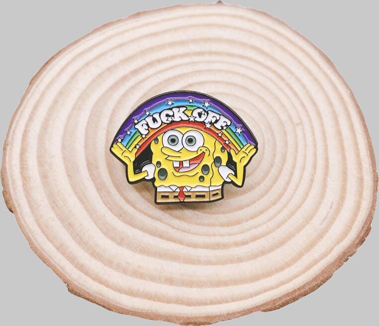 Spongebob Pin-Spongebob Enamel Pin-Sesame Street Favors-Anime | Etsy