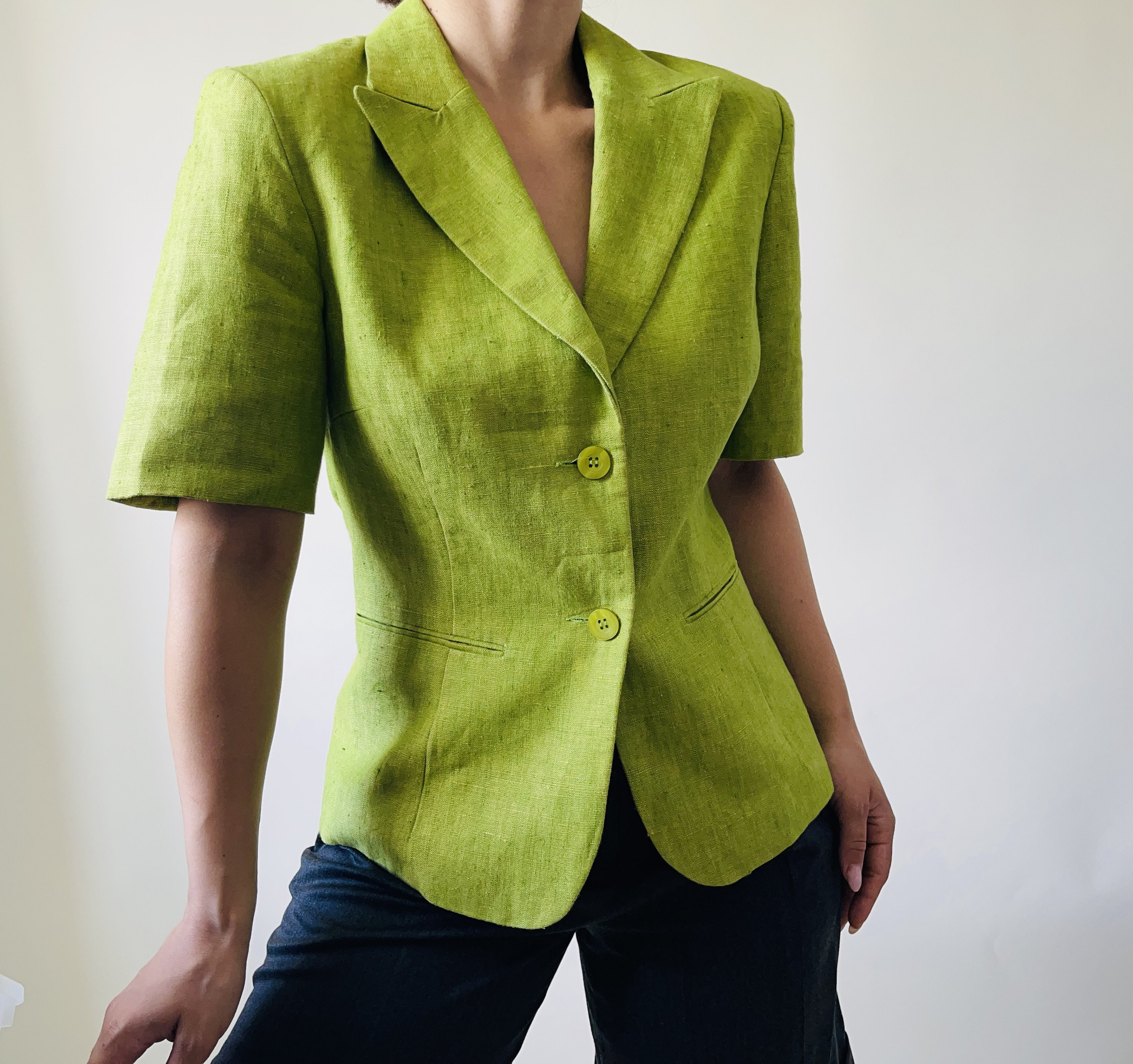 Blazer with half sleeve shirt sales