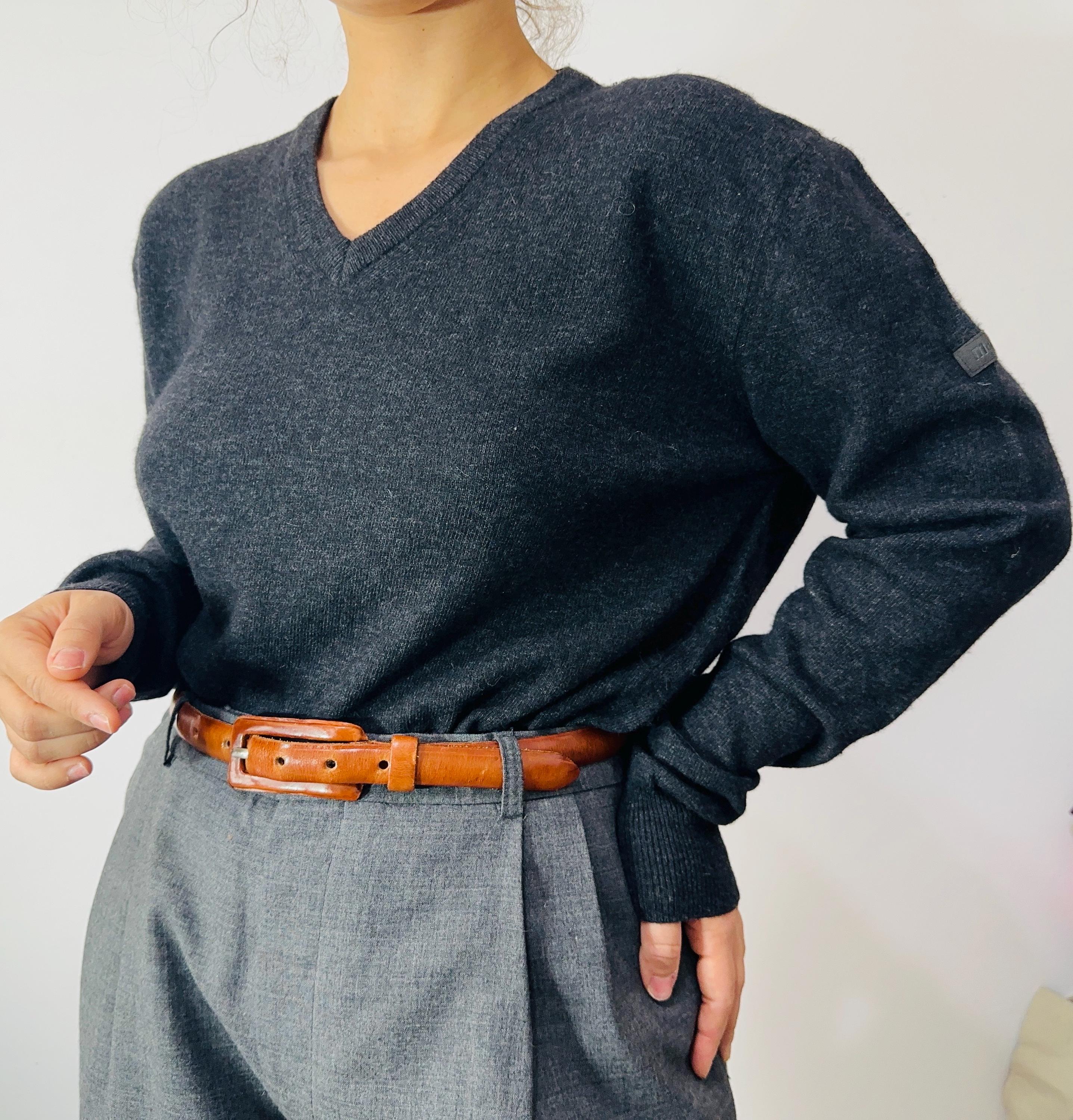 Pull Femme En Angora Vert Anny Blatt - Modèle Galya, Taille S, Fait Main Et Neuf