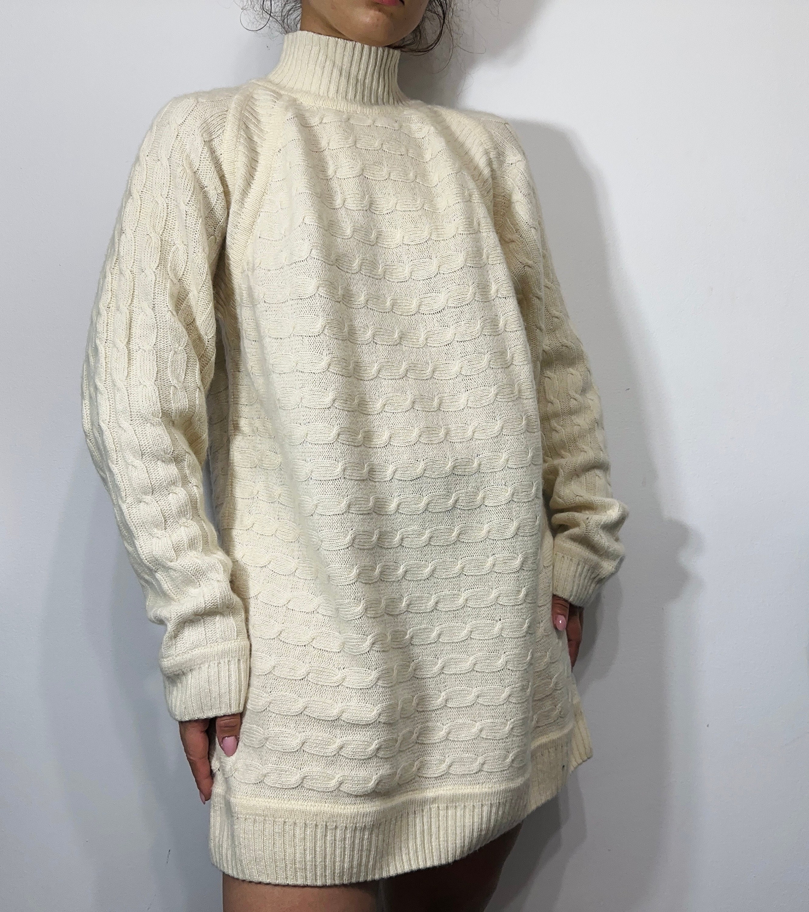 Cream knitwear jumper womens hot sale