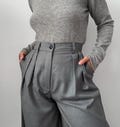 Wide-Leg Wool Trousers – High-Waisted Tailored Pants – Pleated Fall/Winter Trousers – Made to Order product logo