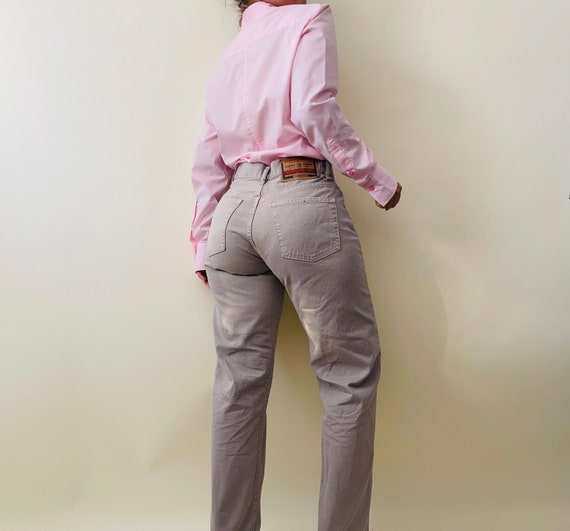 vintage Diesel grey straight high waisted jeans