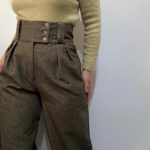 Wool Pants, Womens Harem Wool Pants, Wool Baggy Pants Women