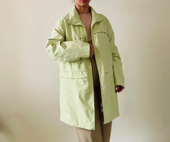 vintage pistachio green spring jacket - image 2