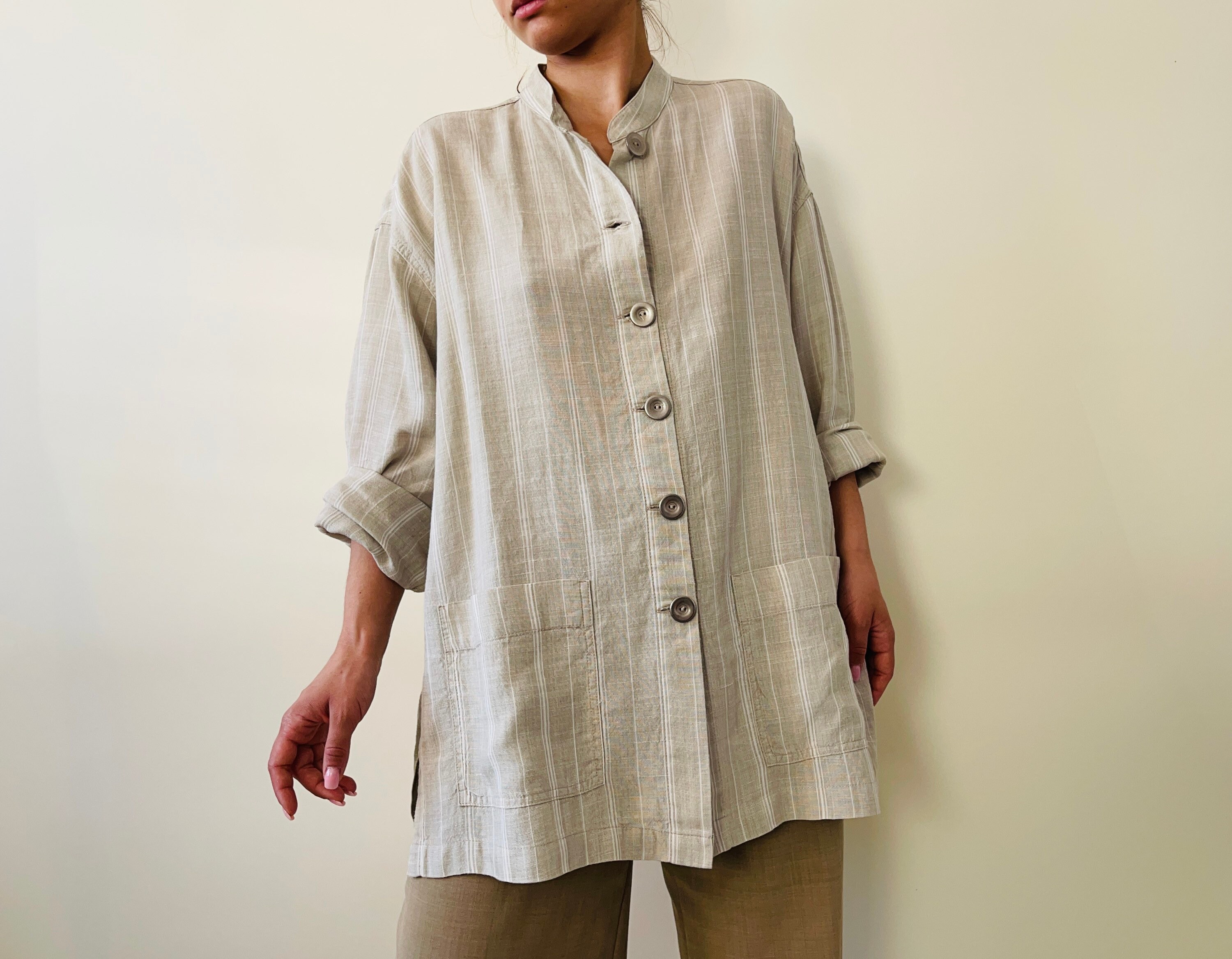 Oversized Linen Jacket - Etsy