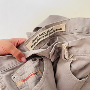 vintage Diesel grey straight high waisted jeans image 6