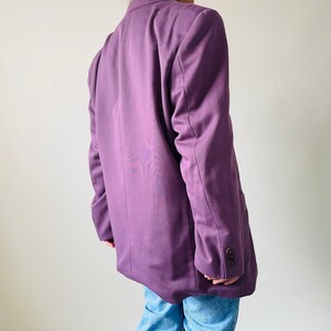 vintage purple wardrobe essential blazer, masculine cut image 4