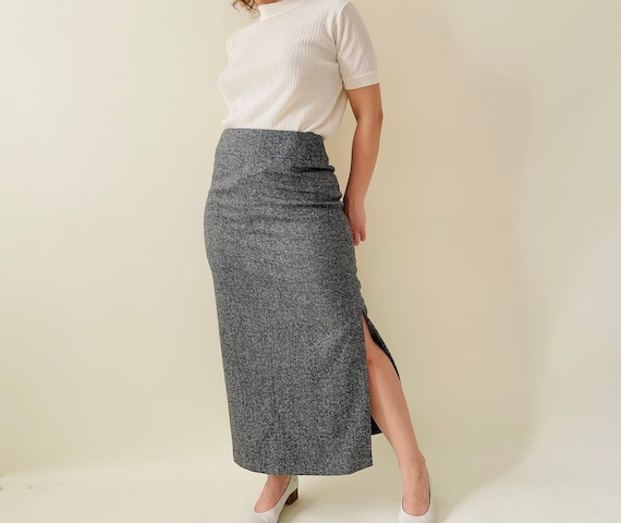 Pencil cut cheap skirt grey