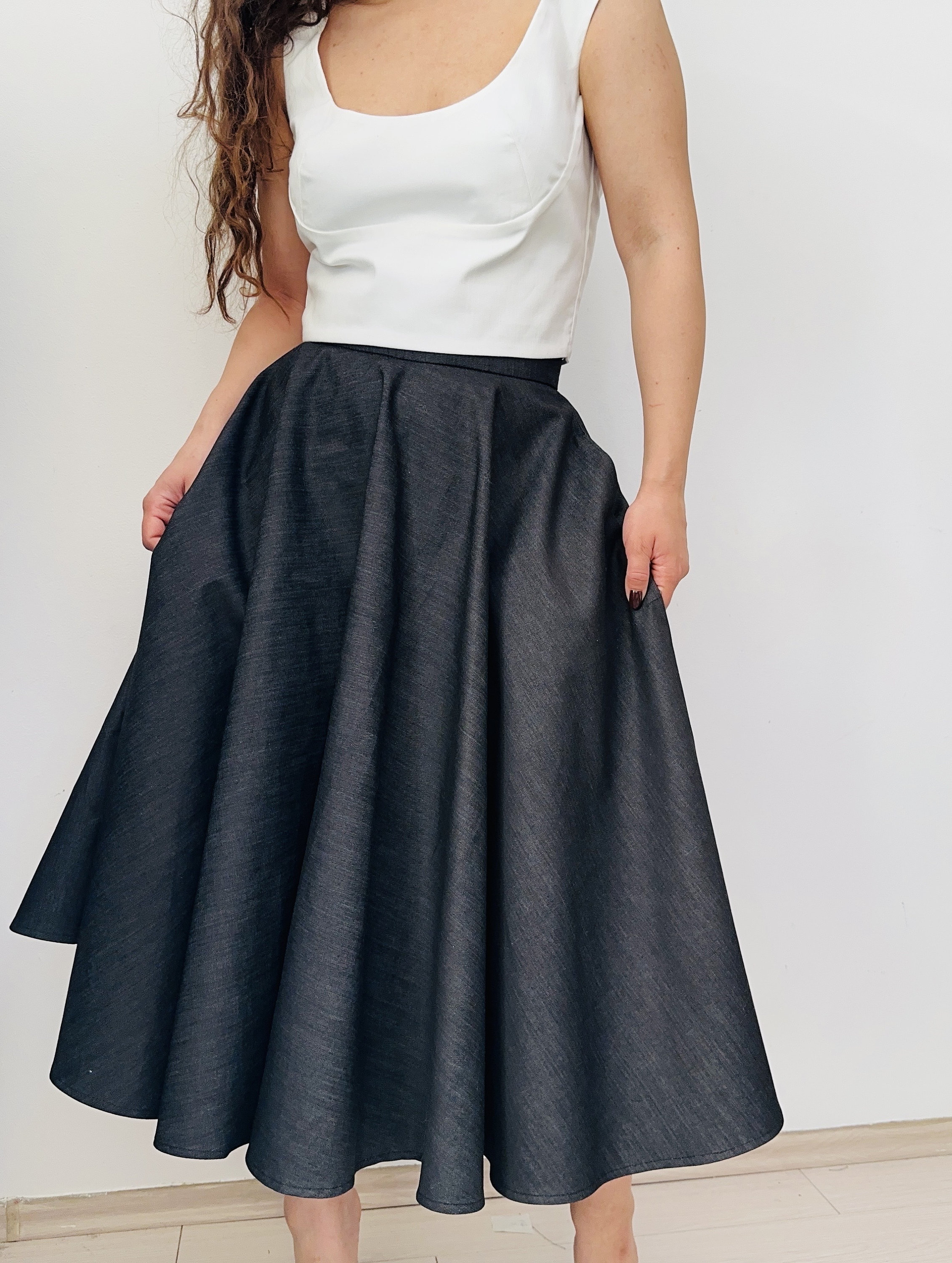 【美品】CLANE HIGH WAIST CIRCULAR SKIRT CLANE（クラネ）の「HIGH WAIST CIRCULAR SKIRT（スカート