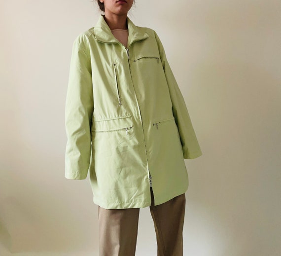 vintage pistachio green spring jacket - image 3
