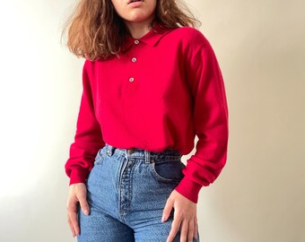 red polo sweater