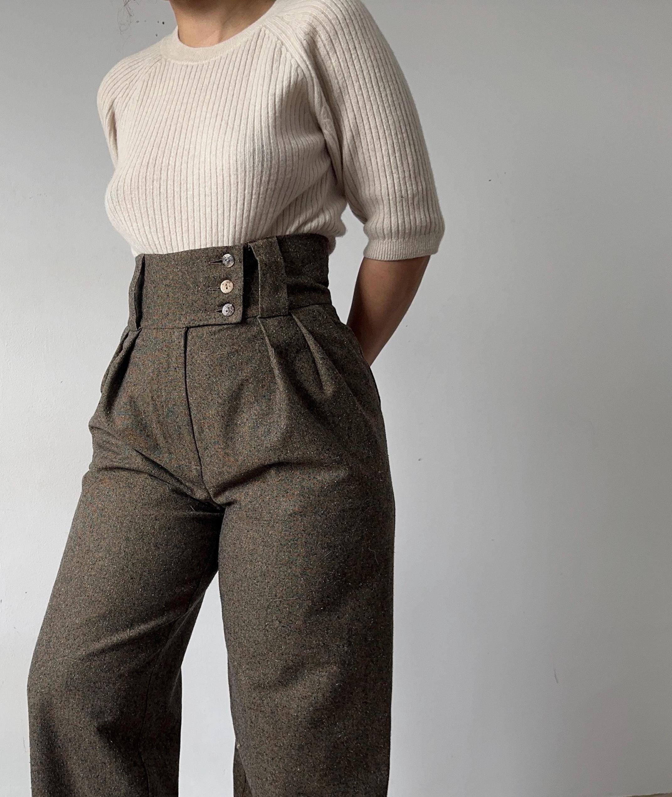 Eri ❤︎  Suspenders Highwaist Pants High Waisted Pants Suspenders - Etsy