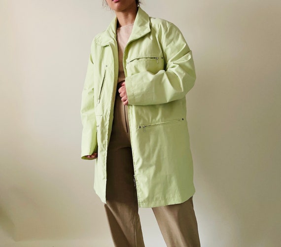 vintage pistachio green spring jacket - image 5