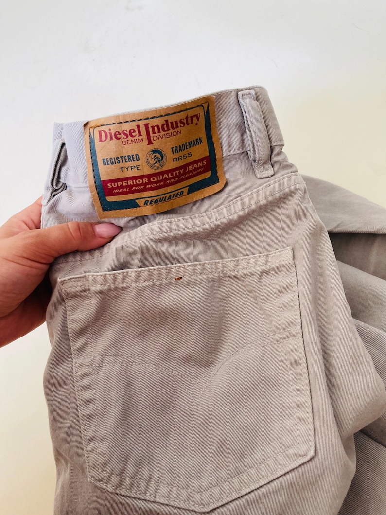 vintage Diesel grey straight high waisted jeans image 7