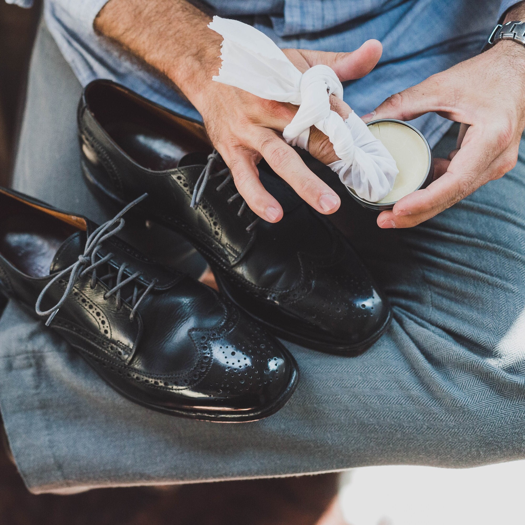 Natural High Shine Shoe Polish Paste / Wax for Shining Shoes and Boots ...