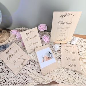 Cartes Etapes, cadeau naissance avec photos