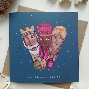 Wise men /  We three kings, Christmas card / Christian cards