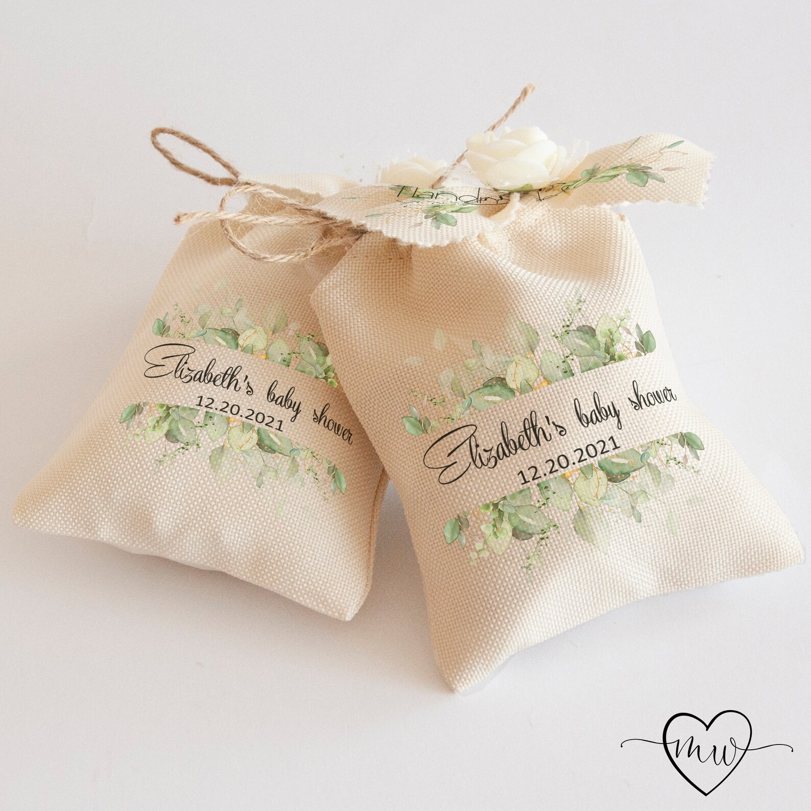 Personalised Baby Shower Gift Bag Boy Baby Shower Thank you Etsy