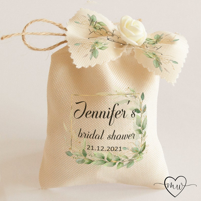 Personalized Bridal Shower Favor Bags Bridal Shower Favors for Etsy