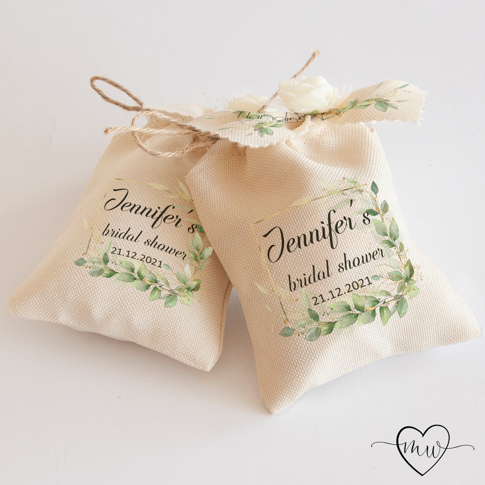 Personalized Bridal Shower Favor Bags Bridal Shower Favors for Etsy