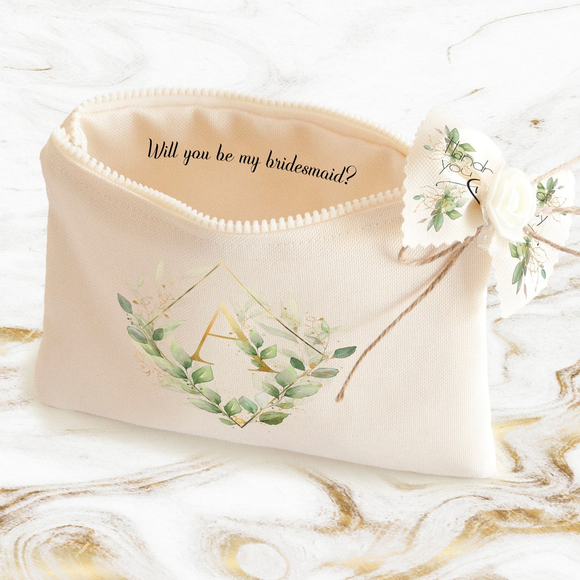 Bridesmaid Proposal Makeup Bag