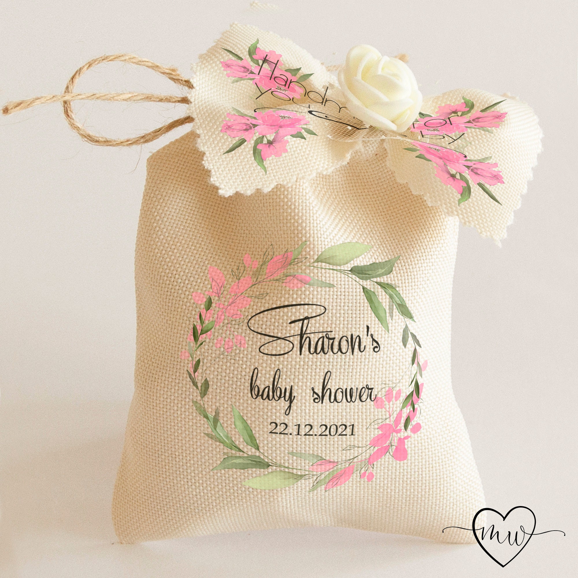 Girl Baby Shower Favor Bags Baby Girl Shower Favors Baby Etsy