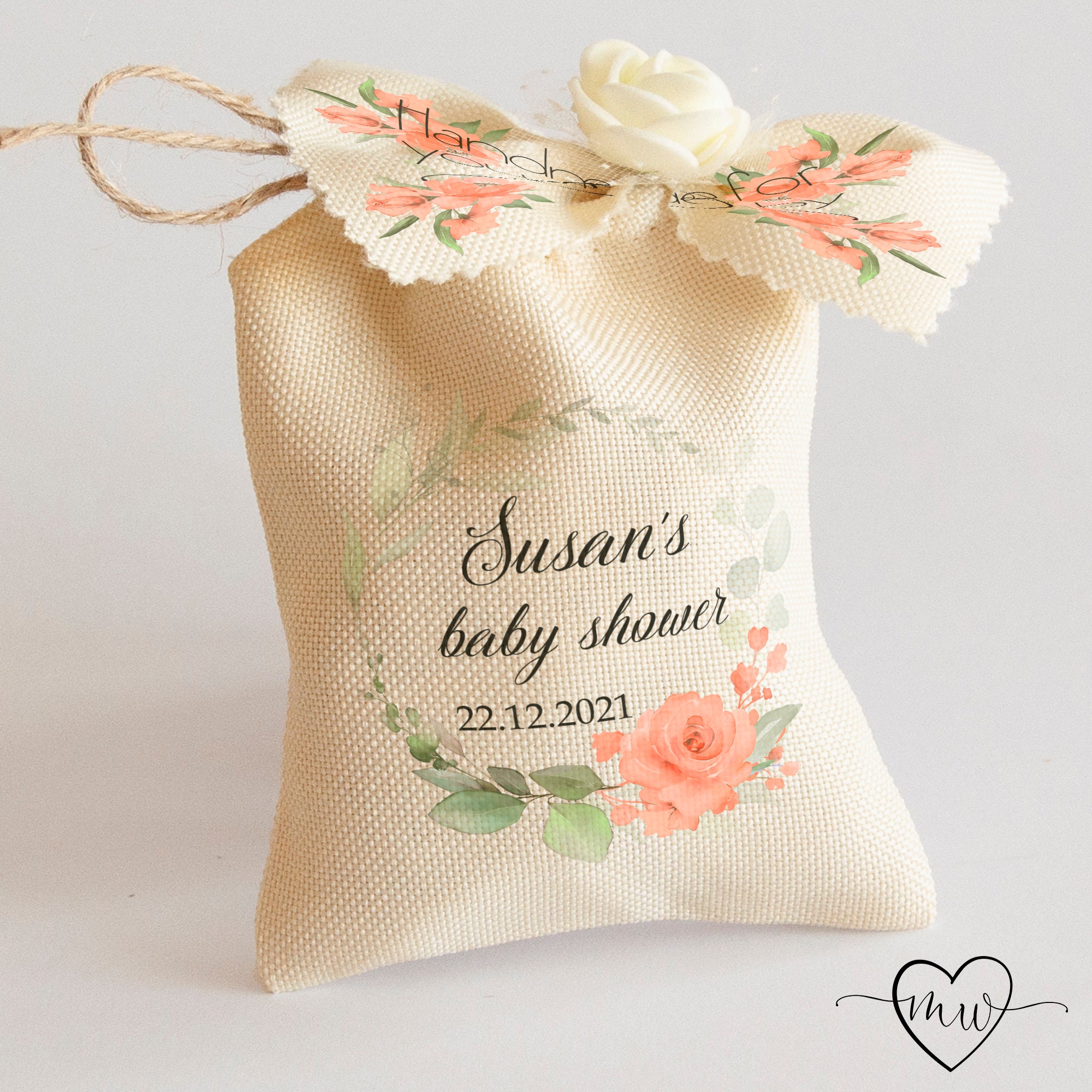 Baby Shower Favor Bags Personalized Baby Shower Favors Baby Etsy