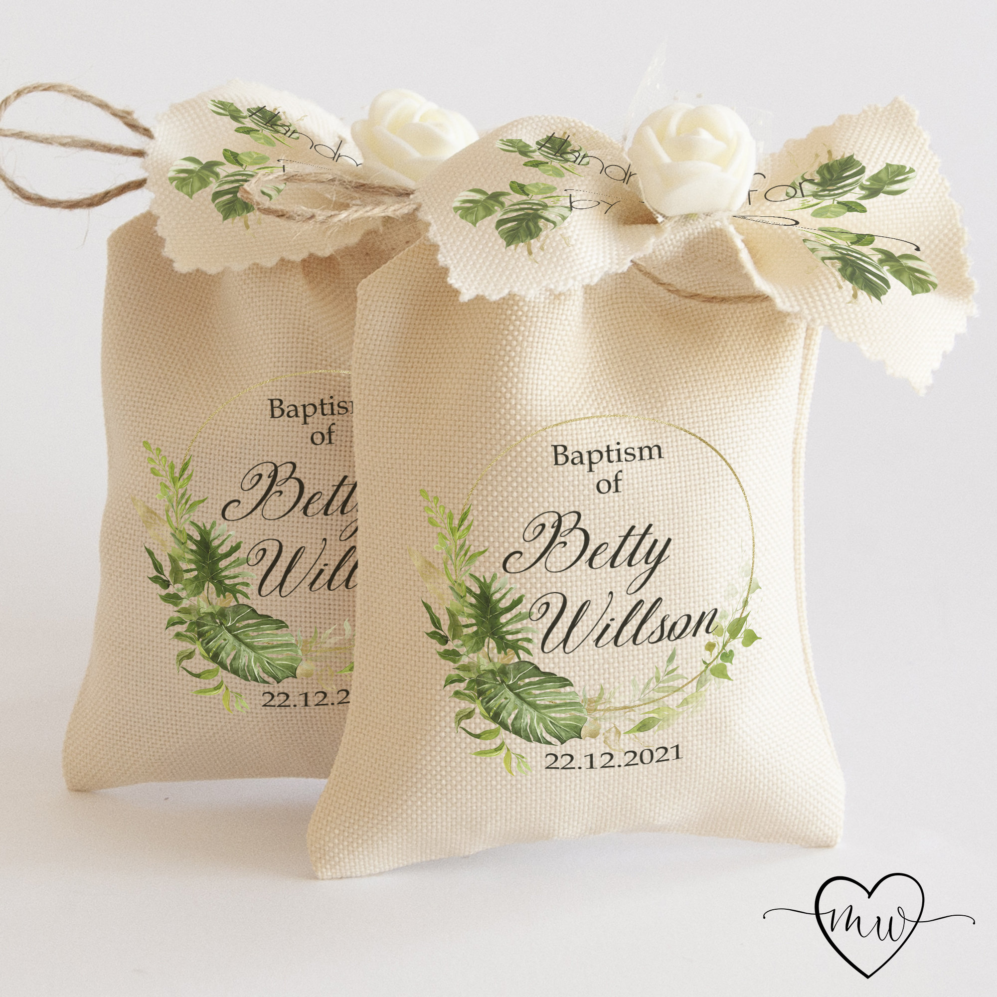 Boy Baptism Favor Bags Christening Gift Bag Baby Girl Baptism Etsy