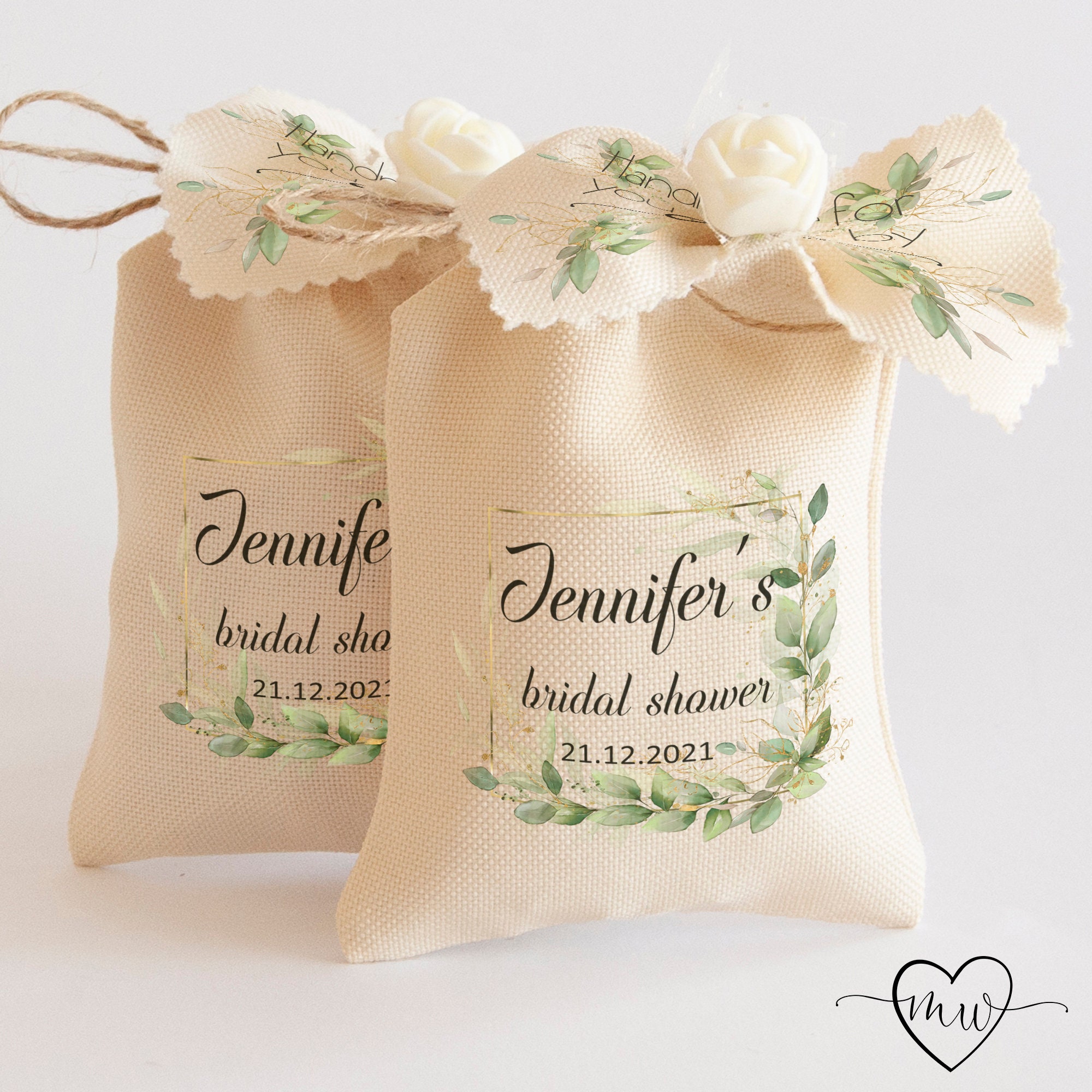 Personalized Bridal Shower Favor Bags Bridal Shower Favors for Etsy